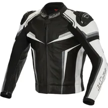 BÜSE Mille Motorrad Lederjacke Schwarz/Weiß 102