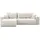 lookway Ecksofa Wind 02 Textil 4-Sitzer Beige