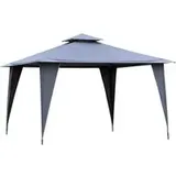 Outsunny Pavillon grau Metall B/H/L: ca. 345x268x345 cm - grau