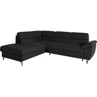 sit&more Ecksofa Sorano L-Form, wahlweise mit Bettfunktion und Bettkasten schwarz