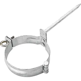 gromo Verzinkte Fallrohrschelle DN 76 mit Schlagstift 140 mm