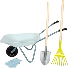 Small Foot Company Gartenwerkzeug-Set mit Schubkarre 12799