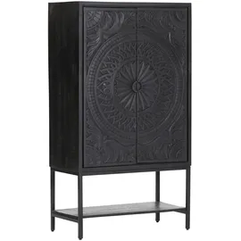 GUTMANN FACTORY Highboard 90 x 42 x 160 cm Schwarz