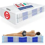 Matratzen Perfekt Boxspringmatratze Terra Med Box2, 140 x 200 cm – orthopädische Federkernmatratze mit Doppelfederkern, ideal für Boxspringbetten, Härtegrad H3, Höhe 33 cm