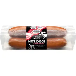 PAN MIESKO Leckerli für Hunde, Hot Dog mit Speck