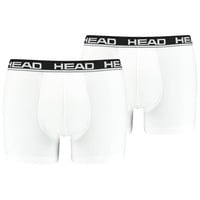 Head Herren 2er Pack - Basic, Baumwoll Stretch, einfarbig Weiß S