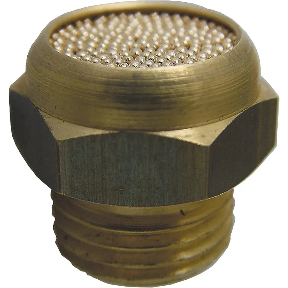 Schalldämpfer aus Sinterbronze flache Ausführung mit Sechskant G 1/4