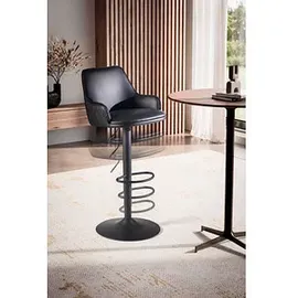 Wohnling Barhocker WL7.009 schwarz Kunstleder, 1 St.