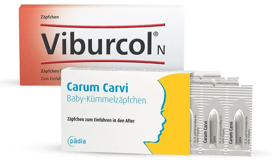 Viburcol N + Carum Carvi Kümmelzäpfchen 1 Set