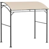 Outsunny Grillpavillon 2,15 x 1,5 m inkl. 1 Seitenteil Beige