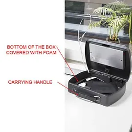 Master Lock Master Lock® Tragbarer Tresor P008EML schwarz 15,0 x 20,3 x 6,6 cm