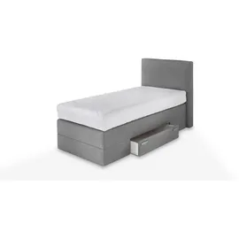 Westfalia Schlafkomfort Boxspringbett 90 x 200 cm H2 Grau