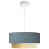 lux.pro Hängeleuchte Loughborough 1 X E27 Blaugrau / Gelb [ Lux.pro