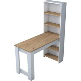 Skye Decor Küchentisch 120 x 53,8 x 153,6 cm braun/weiß