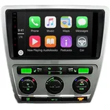 GABITECH 9 Zoll Android Carplay Autoradio Navi für Skoda Octavia und Yeti Autoradio (Drahtloses Carplay & AndroidAuto,3D Navi, 4GB RAM; 64GB ROM,WiFi,DAB) schwarz