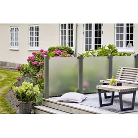Plus Sichtschutzelement 90 x 91 cm Transparent Glas
