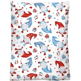 biberna Weihnachten Blau 100 x 135 cm + 2 x 40 x 60 cm