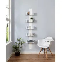 TICAA Mehrzweckregal 100 x 40 x 180 cm Buche