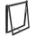 Vitavia Seitenfenster Z o. Glas, Schwarz 70,8 cm x 86,2 cm