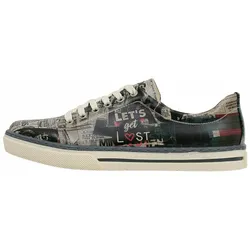Sneaker DOGO "Damen Sneaker Lets Get Lost Vegan Damen Sneaker / Female", Damen, Gr. 41, Normalschaft, bunt (natur), Lederimitat, Schuhe, Vegan