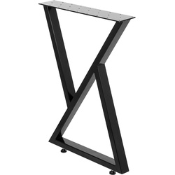 VEVOR Tischbeine Metall Tischgestell Metall schwarze Schreibtischbeine 28 Zoll Höhe 61 cm Breite Bankbeine Couchtischbeine 1763 lbs