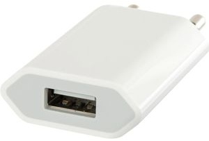 Apple USB-Ladegerät MGN13ZM/A Power Adapter, 1A, 5W, weiß, 1x USB A, BULK, 1 Port