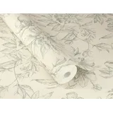 Rasch Textil Vliestapete floral grün 1000 x 27 cm 793925