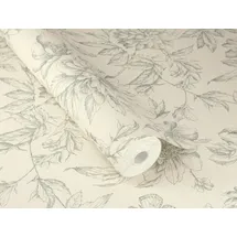 Rasch Textil Vliestapete floral grün 1000 x 27 cm 793925