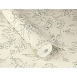 Rasch Textil Vliestapete floral grün 1000 x 27 cm 793925