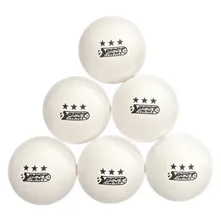 Best Sporting Best-Sporting Tischtennisbälle 23112, 3-Sterne Qualität & 40mm weiß 6 Stück