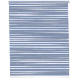 Seitenzugrollo SUNLINES "StartUp Style Stripes", blau (blau, weiß), B:162cm H:180cm, Polyester, Aluminium, Kunststoff, Rollos