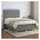 vidaXL Boxspringbett mit Matratze & LED Dunkelgrau 140x200 cm Stoff