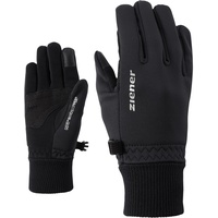 Ziener Kinder LIDEALIST GWS TOUCH JUNIOR glove multisport Funktions- / Outdoor-handschuhe | winddicht, atmungsaktiv, schwarz (black), 3.5