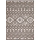 Carpet City Outdoor-Teppich, Braun, Textil, Ethno, Quadratisch, 150x150 cm, Oeko-Tex® Standard 100, pflegeleicht, UV-beständig, Teppiche - Böden, Teppiche, Outdoorteppiche