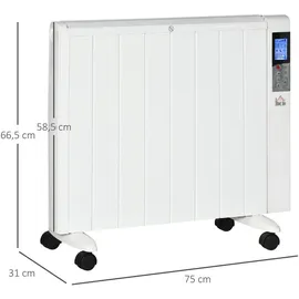 Homcom 4 Modi Heizlüfter mit LCD-Display 2000W