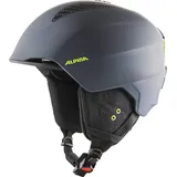 Alpina GRAND - Sicherer, Optimal Klimatisierter, Bruchfester & Anpassbarer Skihelm Für Erwachsene, charcoal-neon matt, 54-57