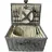Hti-Living Picknickkorb für 2 Personen Finie 1 St. 38 x 28 x 18 cm grau