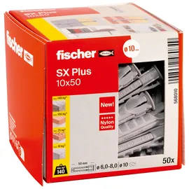 Fischer Spreizdübel SX Plus 10 x 50 50 Stück