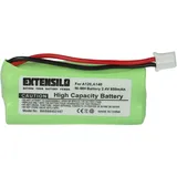 EXTENSILO Akku kompatibel mit Siemens Gigaset A145, A160, A140 weiß, A150, A165, A16, A165 Trio schnurlos Festnetz Telefon (850 mAh, 2,4 V, NiMH)