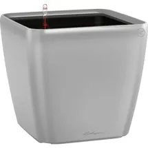 LECHUZA Quadro LS 35 Komplettset 35 x 35 x 33 cm silber metallic