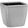 LECHUZA Quadro LS 35 Komplettset 35 x 35 x 33 cm silber metallic