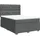 vidaXL Boxspringbett 140 x 200 cm Dunkelgrau