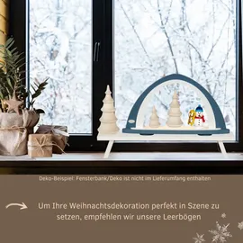 Weigla LED Schwibbogen »Weihnachtsdeko, Made in Germany« 1 Stk. Leerbogen zum Selbstbestücken blau