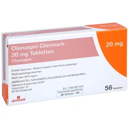 Olanzapin Glenmark 20 mg Tabletten 56 St