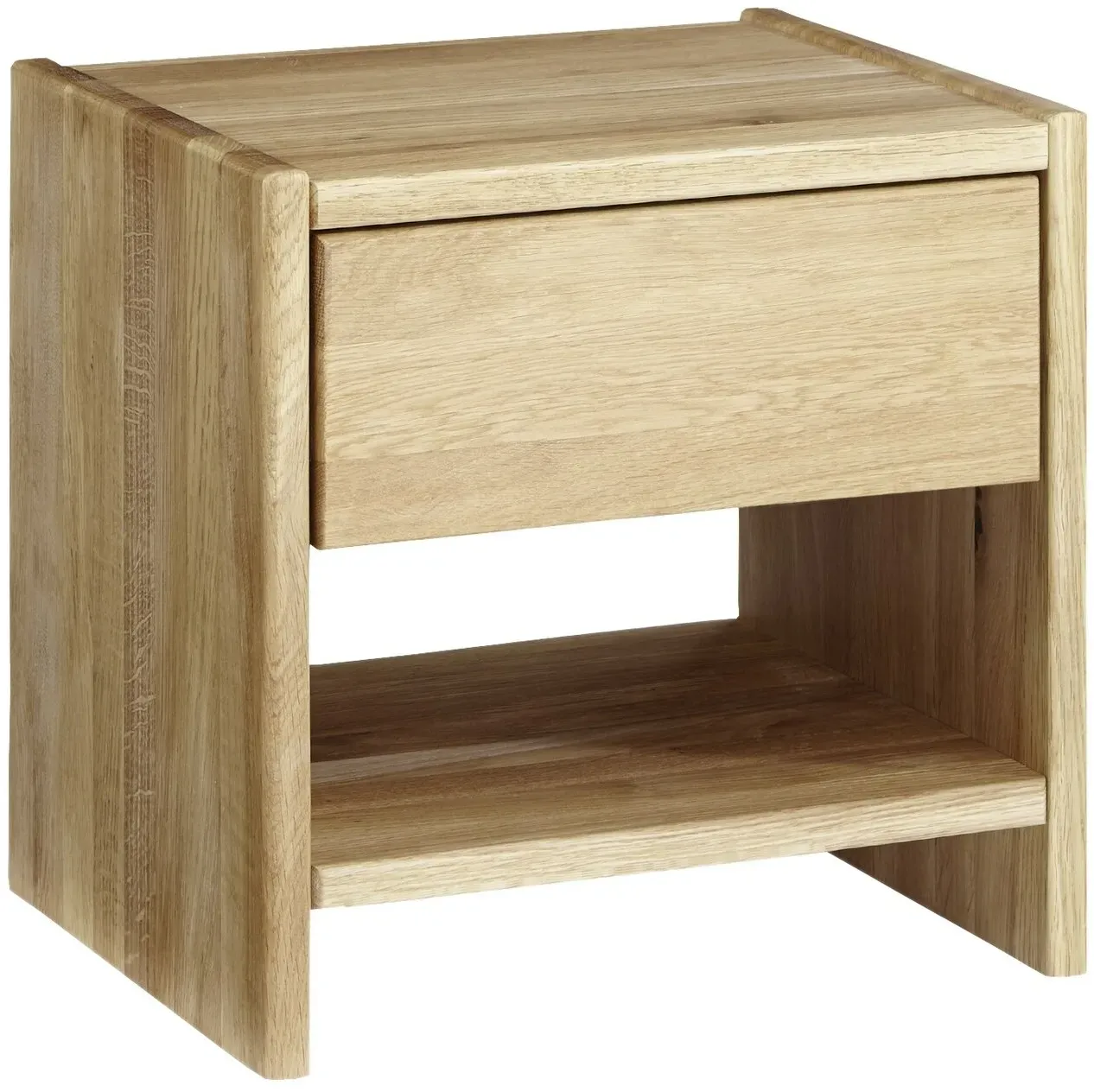 3S Frankenmöbel »Campino« Massivholz Nachttisch Wildeiche geölt / 40x40x33 cm