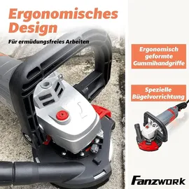 FANZTOOL Betonschleifer Betonfräse Set 125 mm