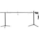 IKAYAA Spanferkelgrill mit Motor Rotisserie Grill Mit Motor Elektrischer Drehspieß BBQ-Spießgrill für Schwein, Lamm, Ziege Spanferkelgrill Edelstahl 207×45×81 cm