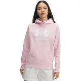 Under Armour Rival Fleece Big Logo Hd" in Pink | prime pink/white XS