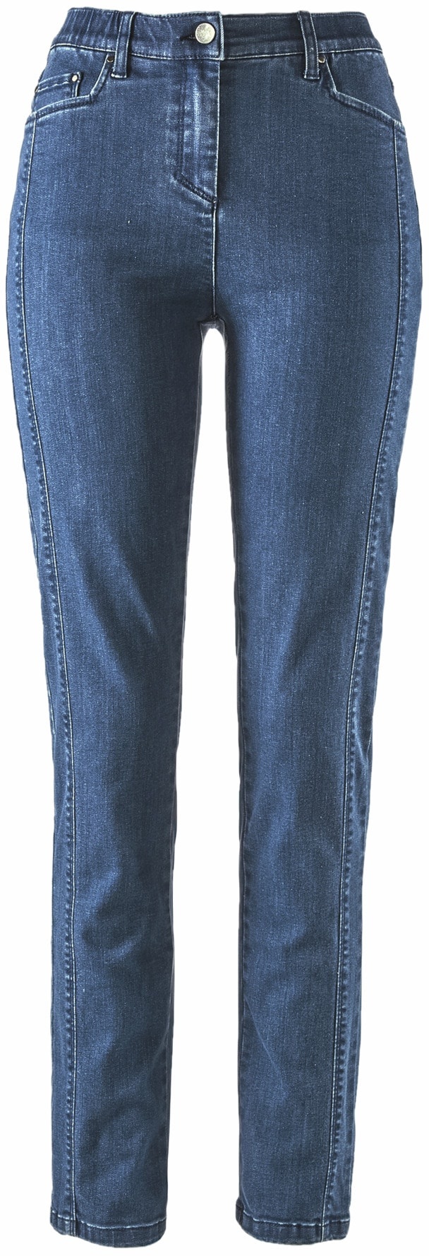Avena Damen Macht-mich-schlank-Jeans Blau 19