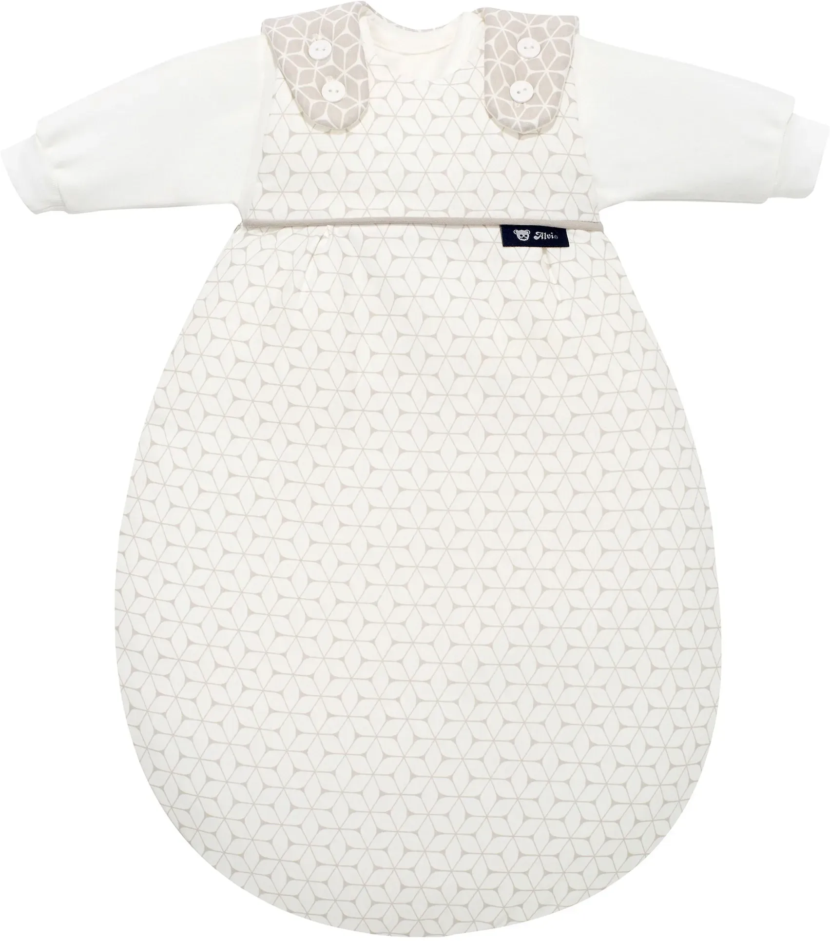 Alvi BABY-MÄXCHEN 3-tlg. Ganzjahresschlafsack 2.5 TOG, beige, 62
